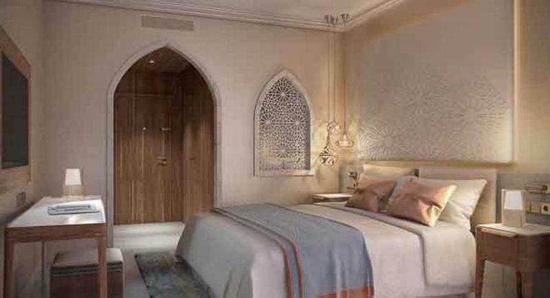 Sheraton Makkah Jabal Al Kaaba Hotel La Meca Exterior foto A bedroom at the hotel